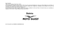 Moto Guzzi Stelvio V100 1000 - Owners manual 2023 EN